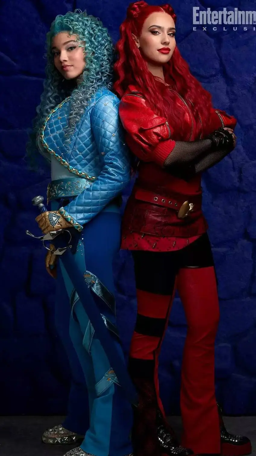 ai character: Chloe & Red ❤️🩵 background