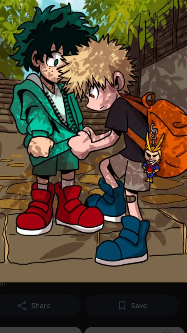 ai character: dekubakugo kids background