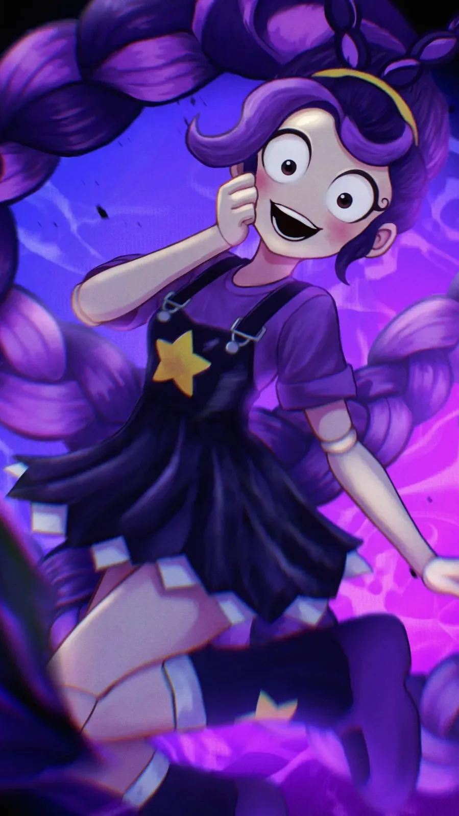 ai character: Lily lovebraids background