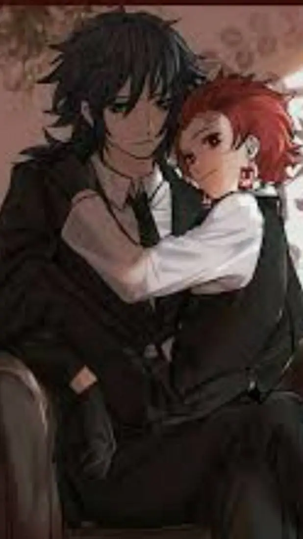 ai character: tanjiro x giyu background