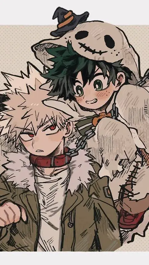 ai character: ¡¡❤️💚Bakudeku❤️💚!! background