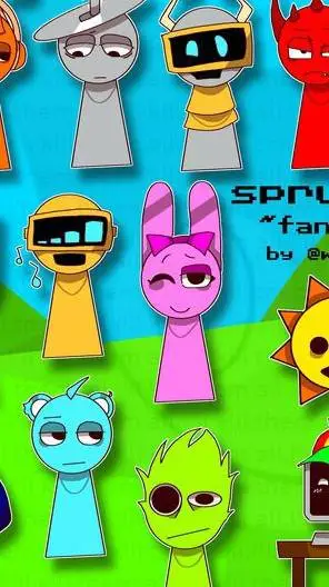 ai character: Sprunki - Fun Time background
