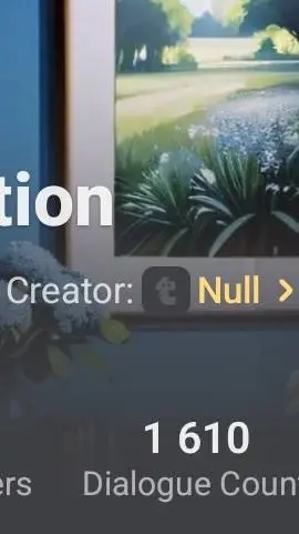 ai character: Null background