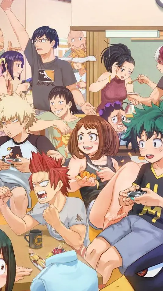 ai character: MHA Sleepover😴🥳 background