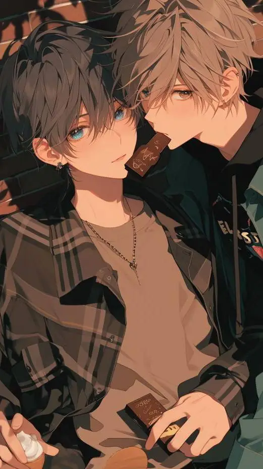 ai character: Mathieu et Léo background