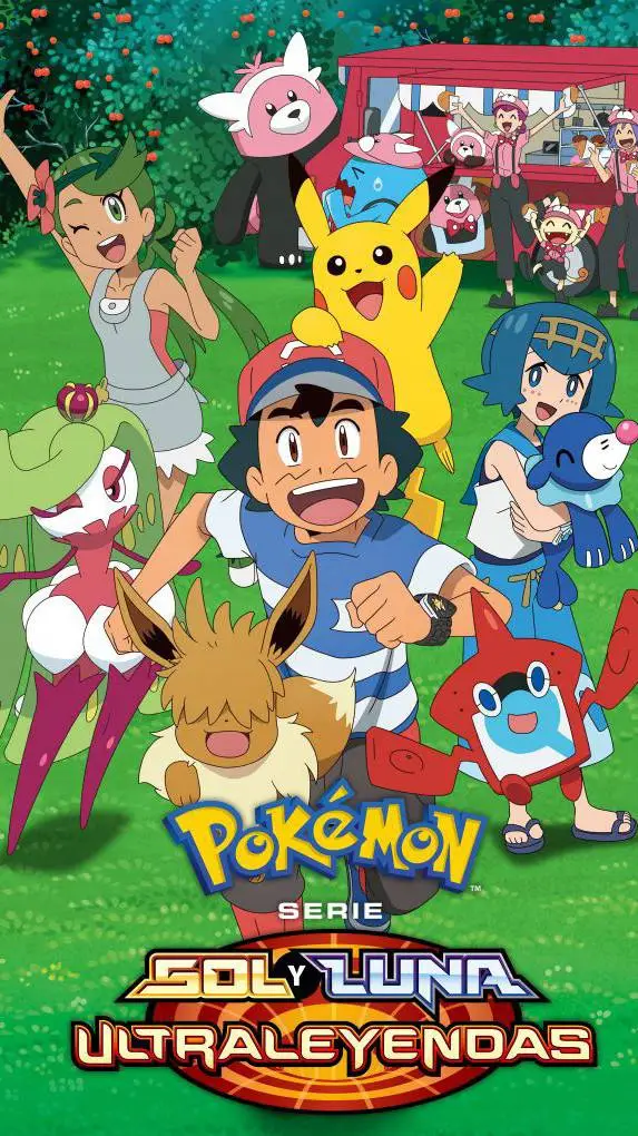ai character: Pokémon sol y lun background