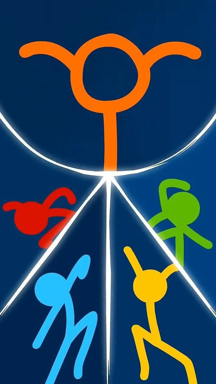 ai character: Color gang background