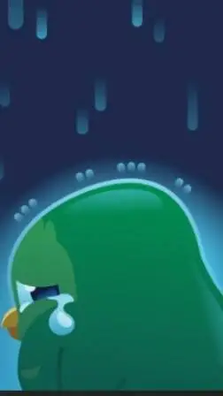 ai character: Sad Duolingo background