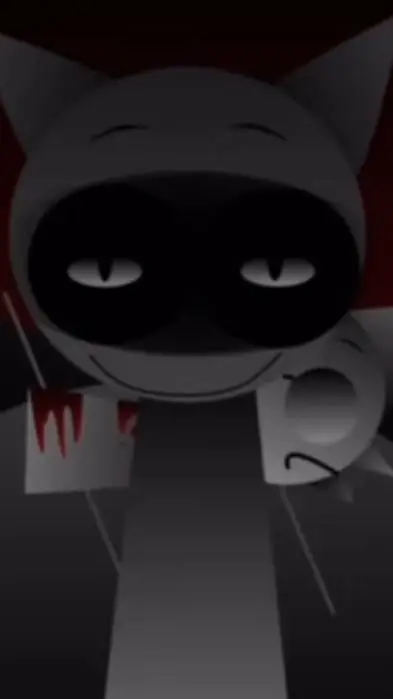 ai character: horror gray background