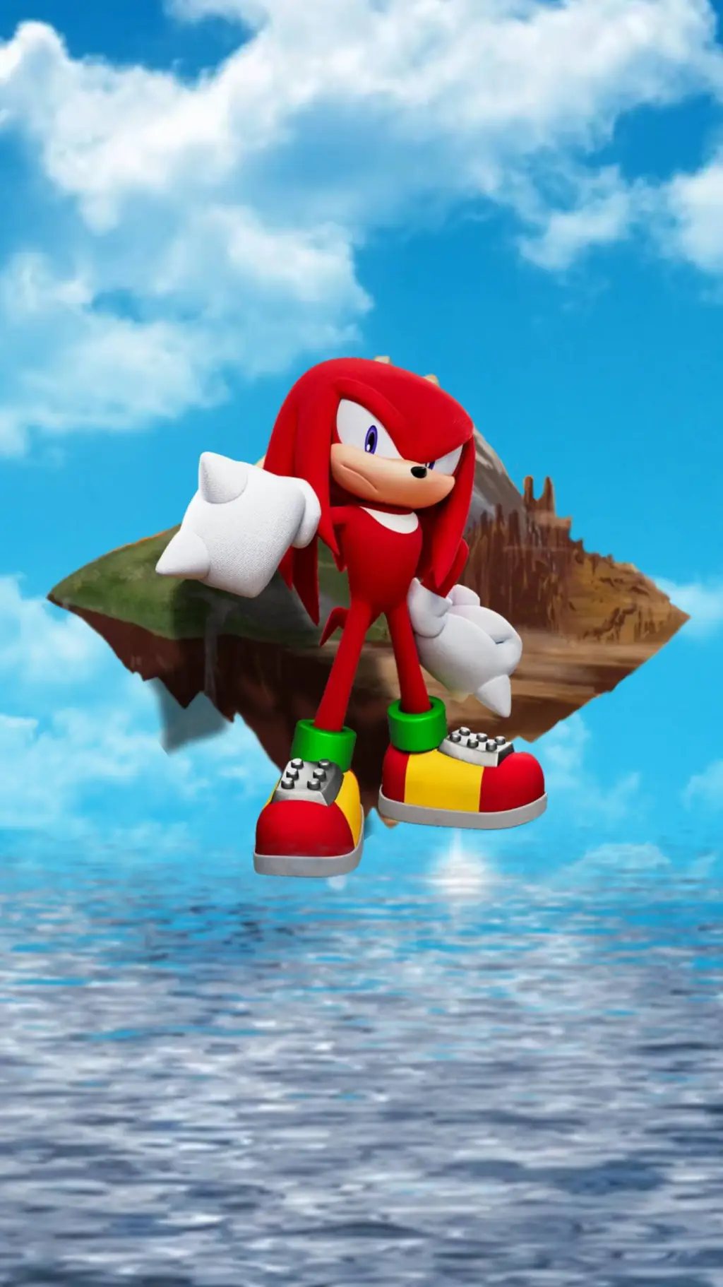 ai character: Knuckles t echidna background
