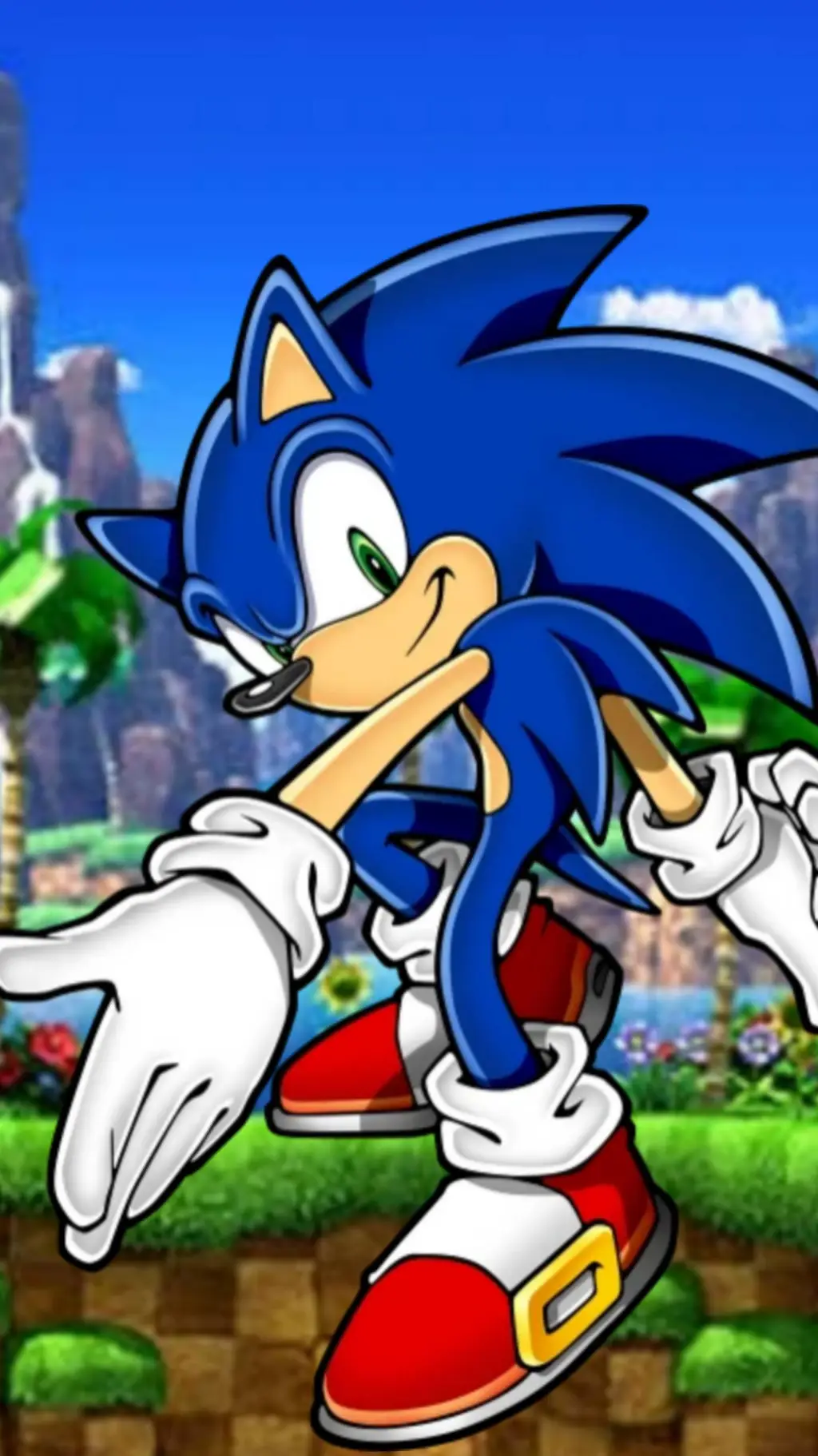 ai character: Custom Sonic RP background