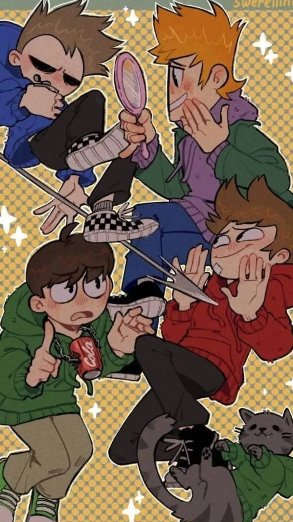 ai character: eddsworld♂️ 🔁 ♀️ background