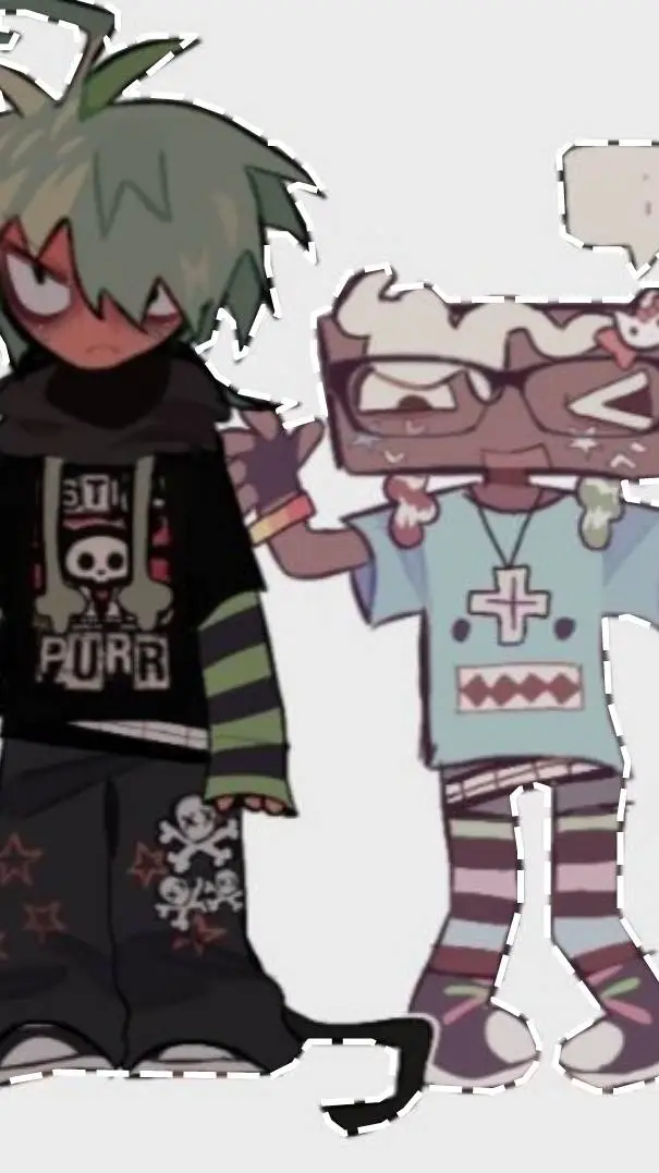 ai character: Sprout emo🖤 background