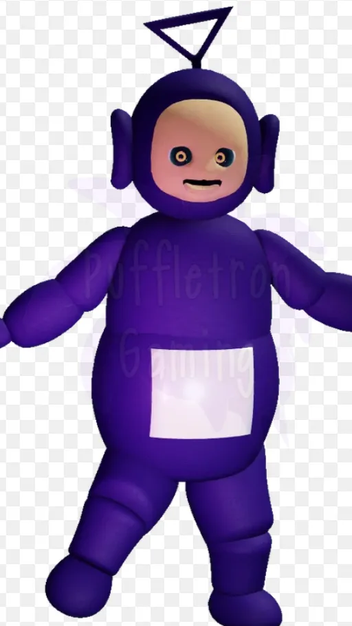 ai character: Tinky winky background