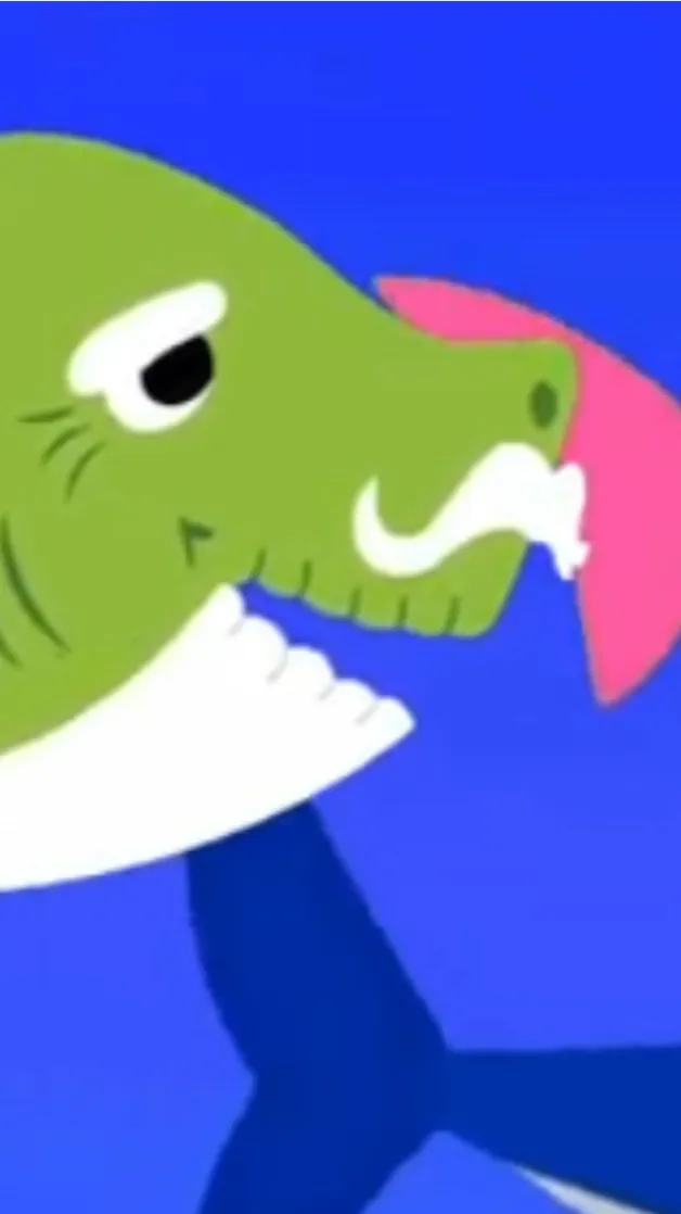 ai character: Grandpa shark background