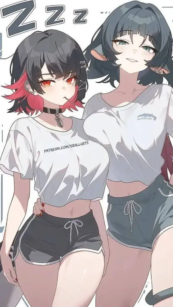 ai character: Jennifer y Emily  background