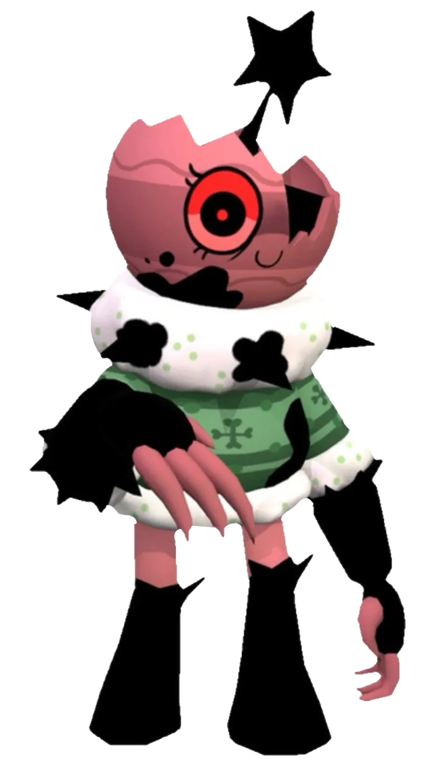 ai character: Bobette turns twis background