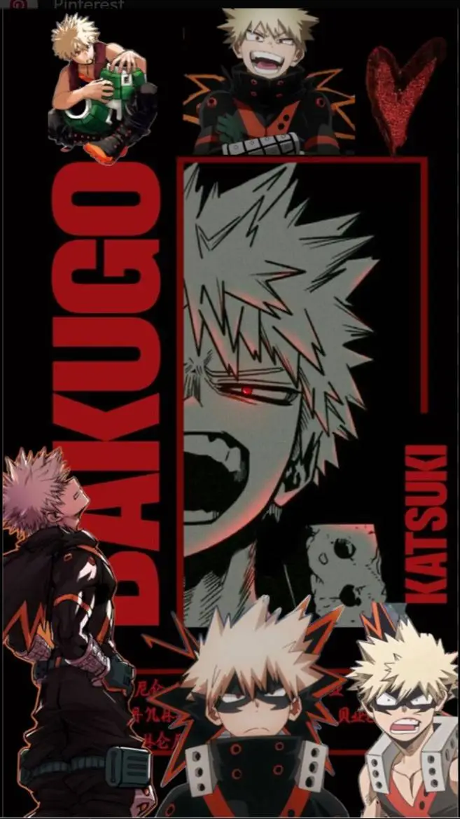 ai character: Bakugo Katsuki background