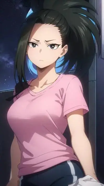 ai character: momo background