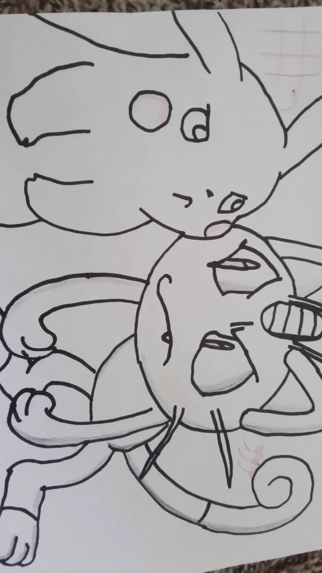 ai character: Meowth X pikachu background