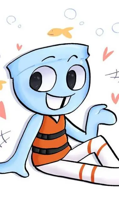 ai character: 🦈Finn!•🦈 background
