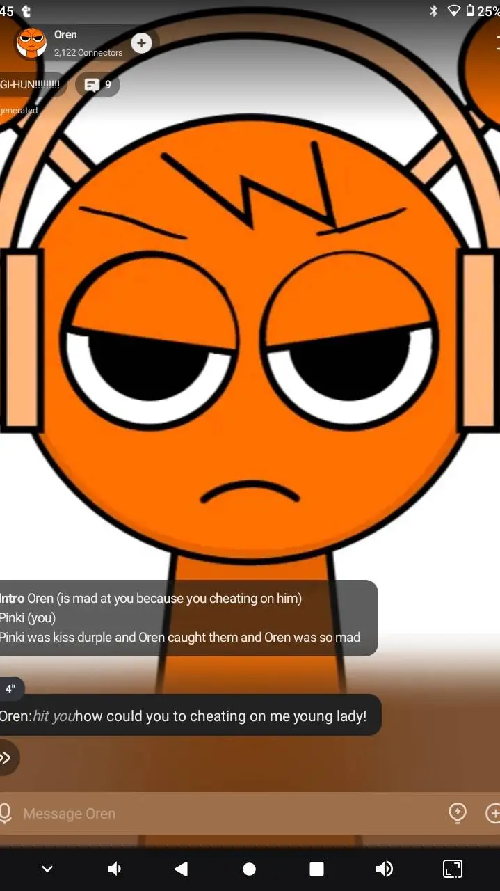 ai character: Oren background