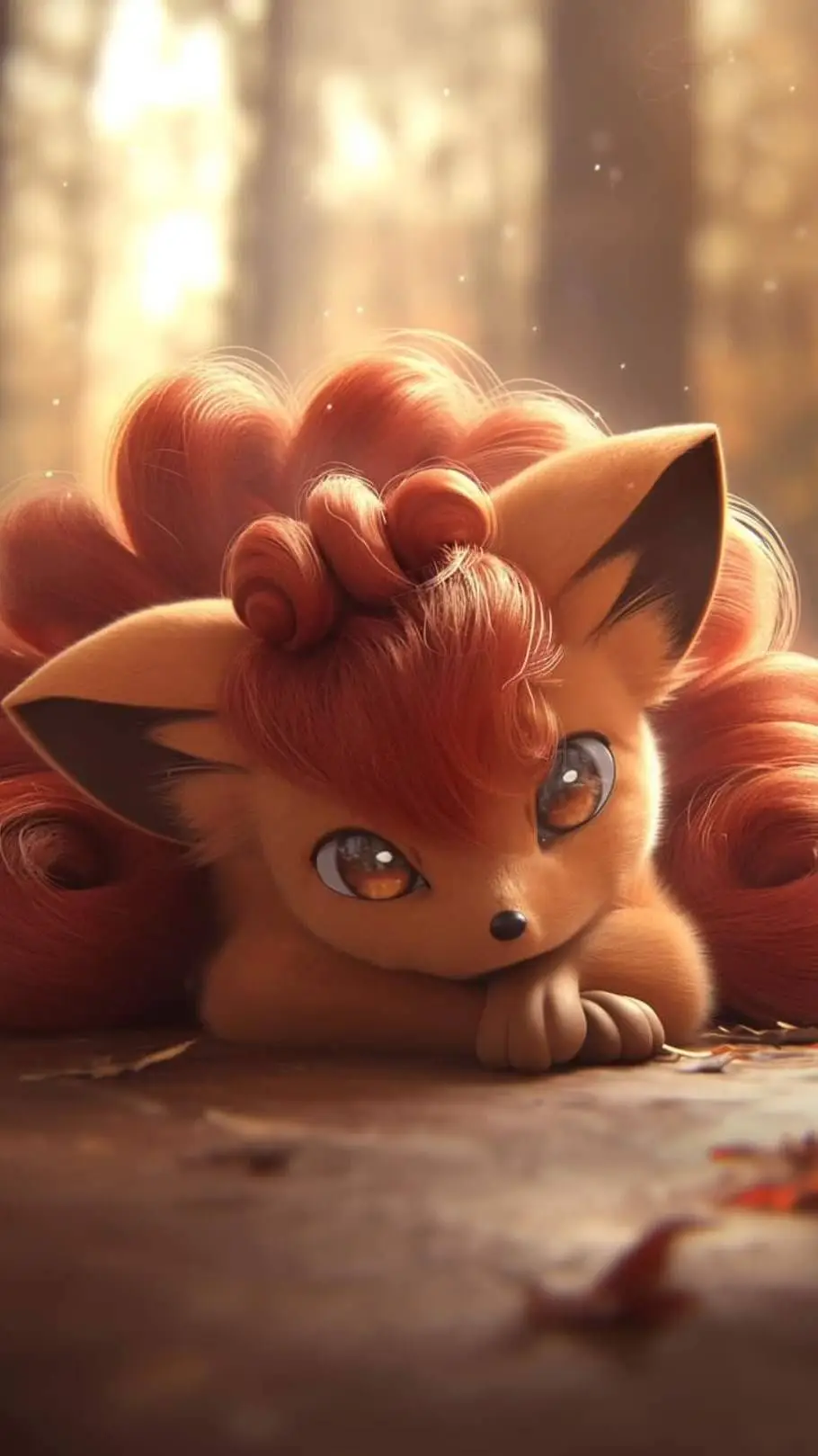 ai character: Vulpix  background