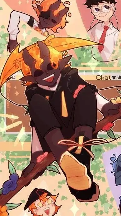ai character: themagma boi background