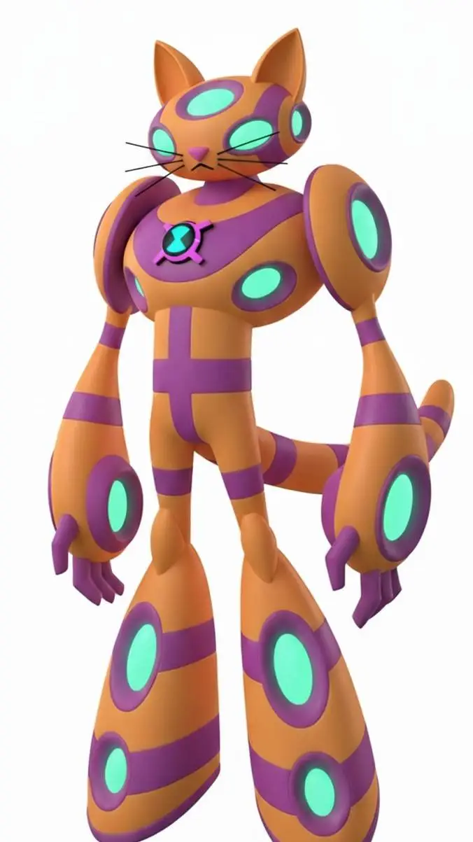 ai character: eco neco supremo  background