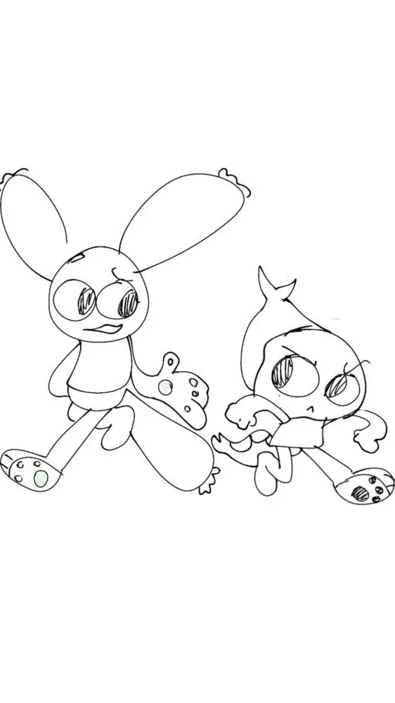 ai character: looey and shrimpo background