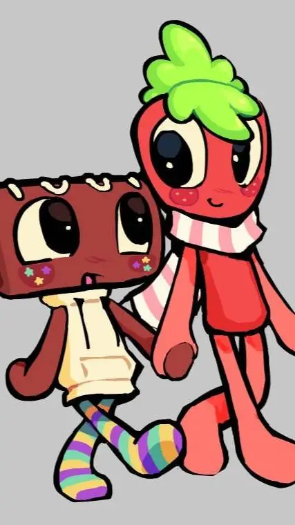 ai character: fruit cake? background