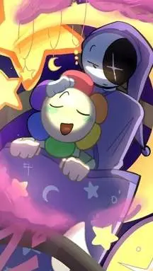 ai character: MOONFLOWER!!!! background