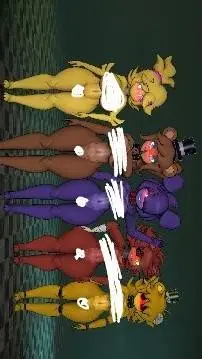 ai character: fnia but n*ked background