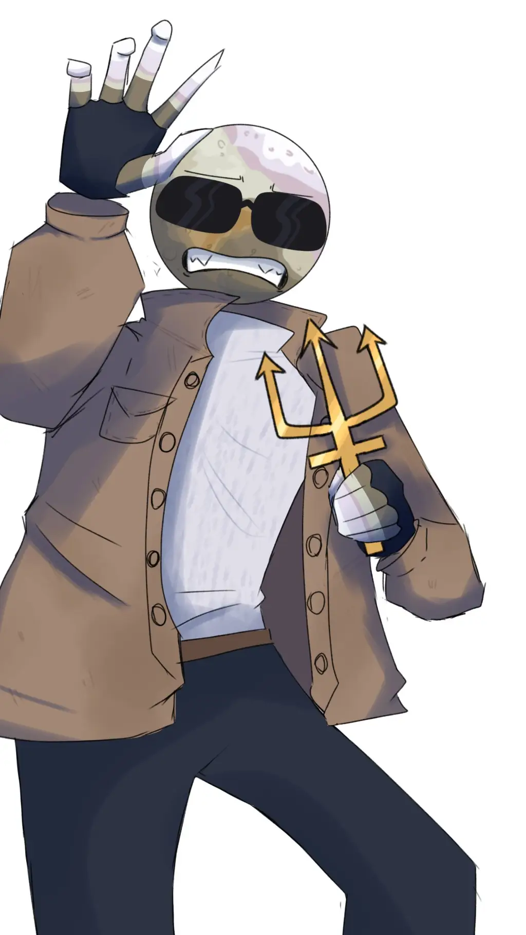 ai character: Triton!!!!!!!!!!!! background