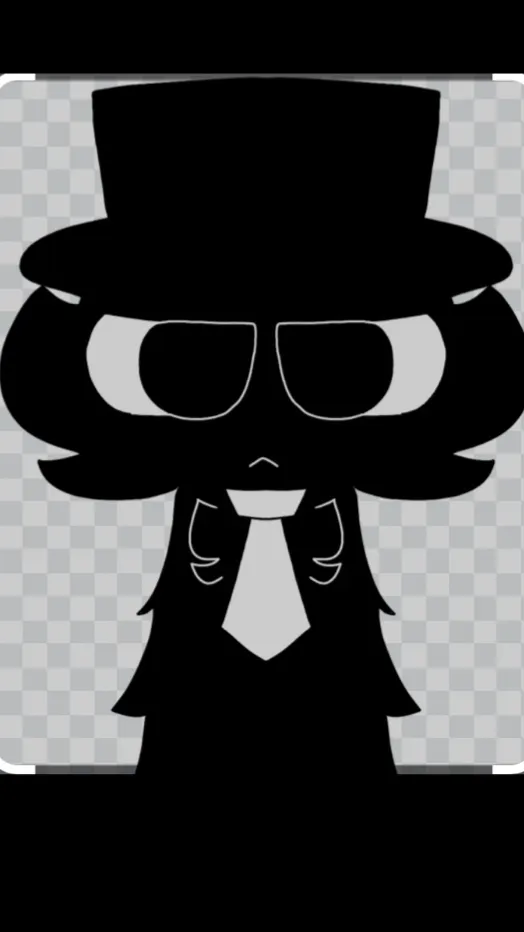 ai character: baby black background