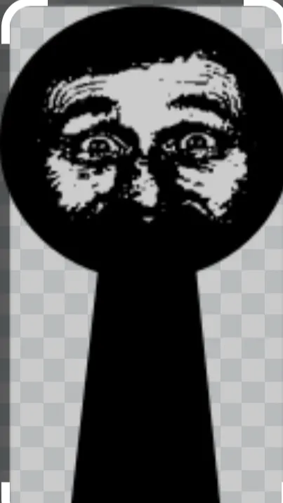 ai character: ￼ scary black background