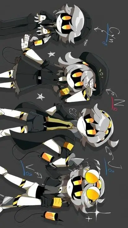 ai character: N, J, V and Cynnie background