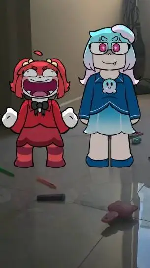 ai character: Sunny n Batatinha background