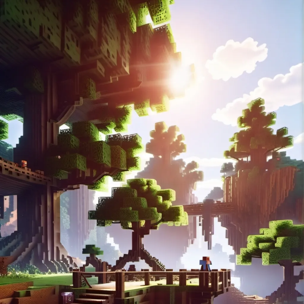 chat with ai character: minecraft city
