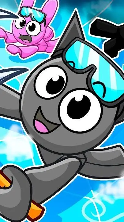 ai character: Sprunki Antártida background