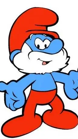 ai character: Papa Smurf background