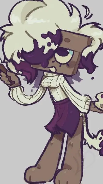 ai character: 🫟-Brusha-💜 background