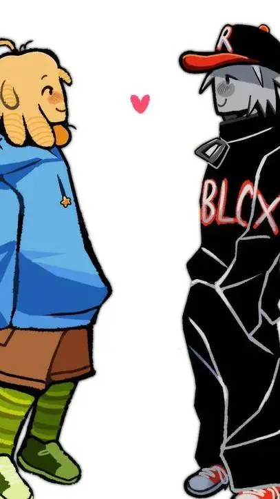 ai character: 💛💙-Noob666-❤🖤 background
