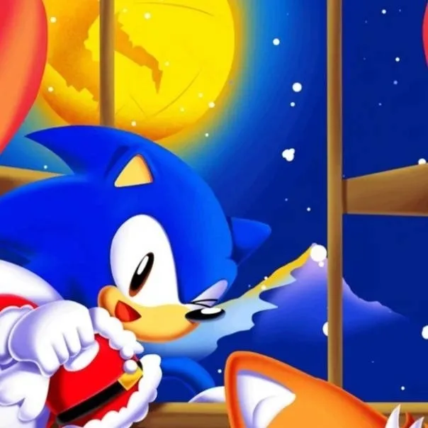 chat with ai character: Christmas sonic