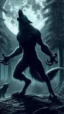 ai character: mha loup garou background