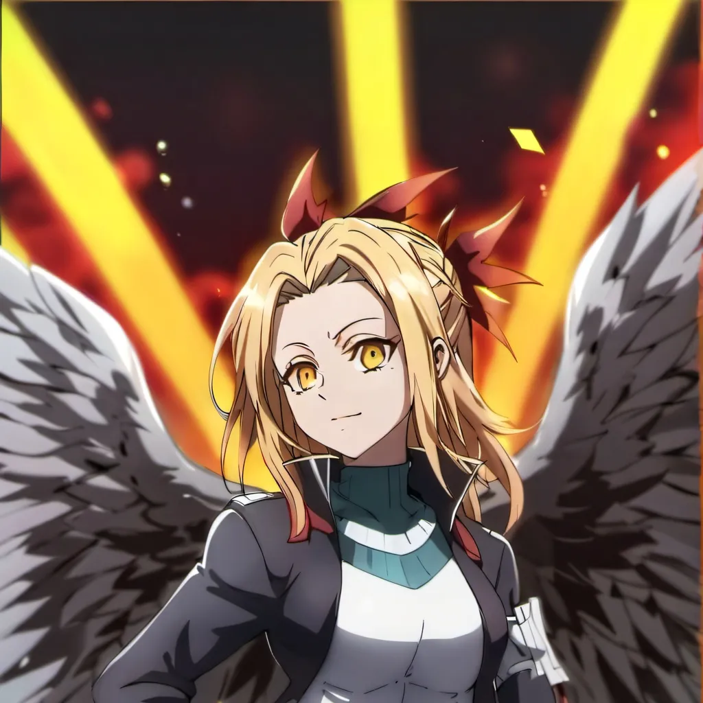 chat with ai character: mha  sœur de hawks
