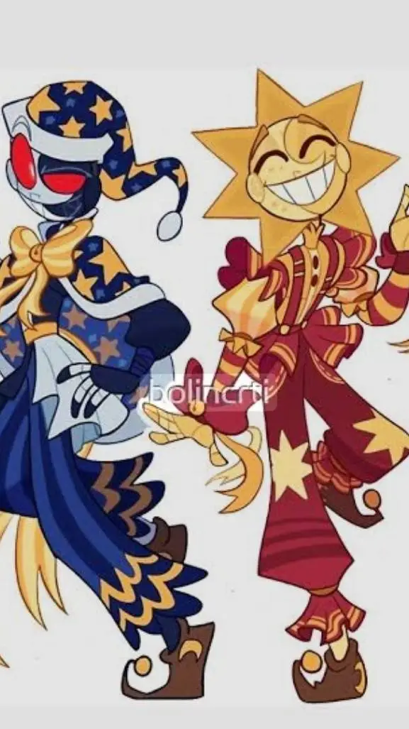 ai character: sunny et moony background