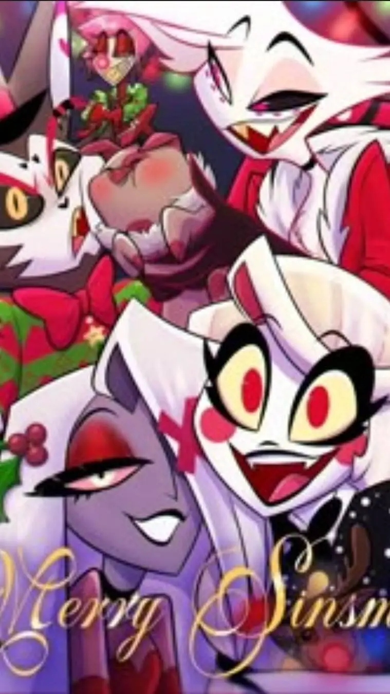 ai character: HH -Christmas- background