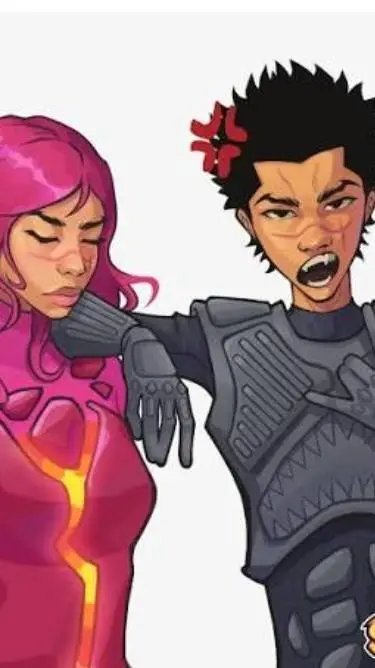 ai character: sharkboyxlavagirl background
