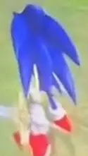 ai character: Sonic the black  background